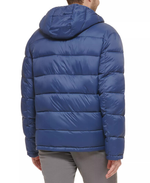 Erkek Hafif Kapüşonlu Puffer Ceket Navy - 2