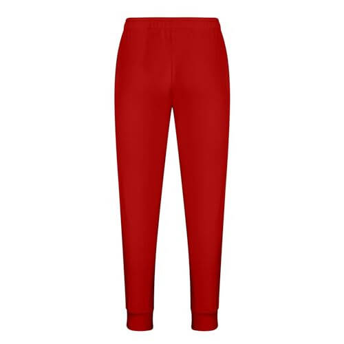 Erkek Jogger Koşu Antrenman Pantolonu Casual Slim Fit Dar Paça Şık Parlak Renk Elastik Bel Bağcıklı Cepli - 4