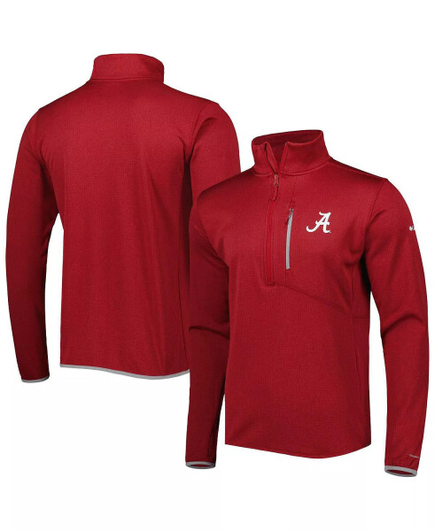 Erkek Kırımızı Alabama Crimson Tide Park View Omni-Wick Yarım Fermuarlı Üst Kırmızı - 4