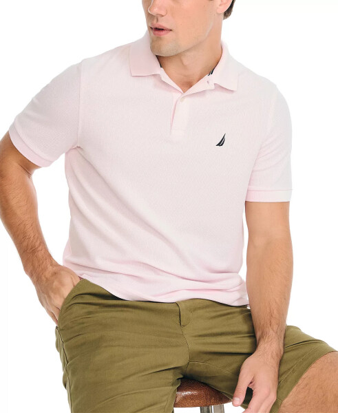 Erkek Klasik Fit Deste Polo Gömlek Beşik Pembe - 8