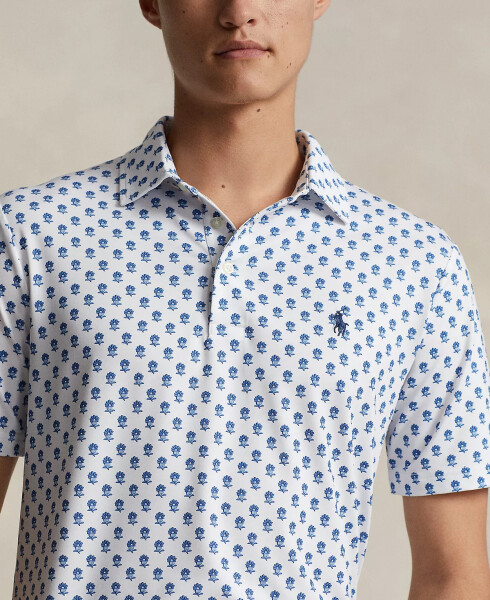 Erkek Klasik Fit Performans Polo Tişörtü Preppy Woodblock - 3