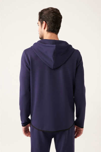 Erkek Lacivert Sweatshirt - 4