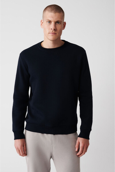 Erkek Lacivert Unisex Sweatshirt - 7