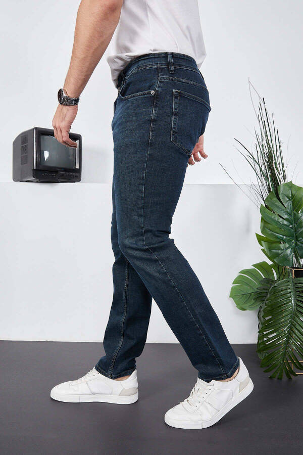 Erkek Likralı Denim Regular Fit Jean - 5