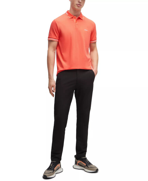 Erkek Markalı Slim Fit Polo Tişört Kırmızı - 3