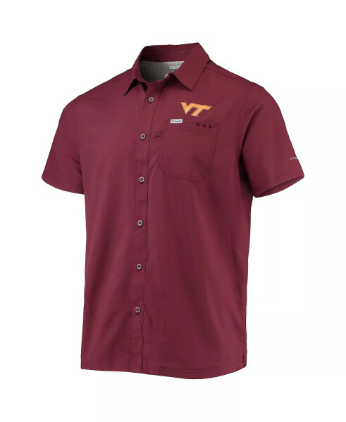 Erkek PFG Bordo Virginia Tech Hokies Slack Tide Kamp Gömlek Bordo - 3