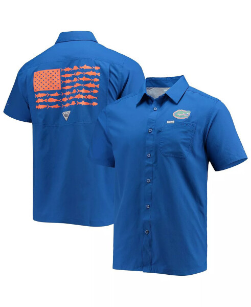 Erkek PFG Royal Florida Gators Slack Tide Kamp Gömlek Royal - 1