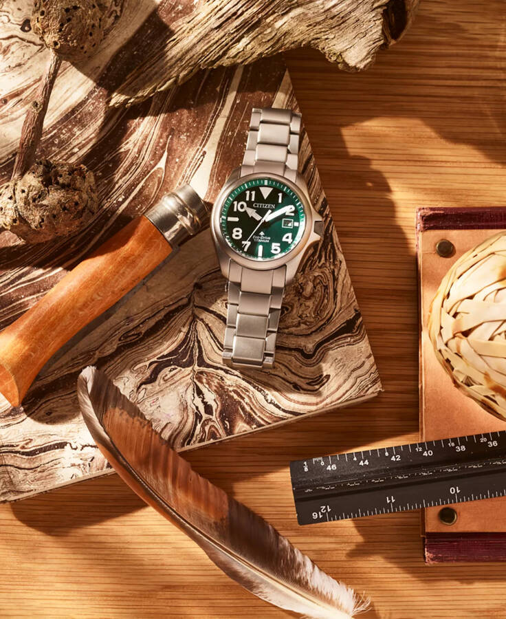 Erkek Promaster Land Eco-Drive Gümüş Tonlu Titanyum Bilezik Saat 41mm Gümüş Tonlu - 5