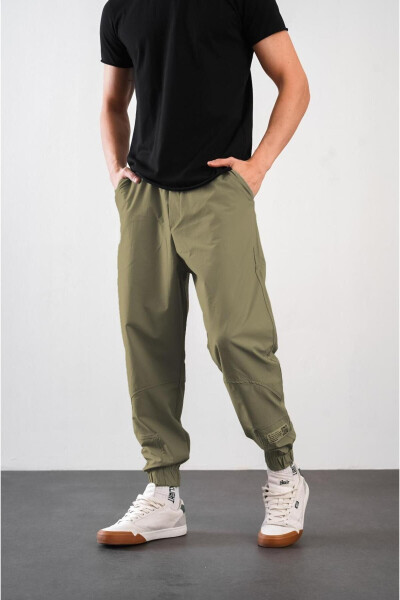 Erkek Relax Fit Kalıp Lastikli Paça Jogger Pantolon - 12