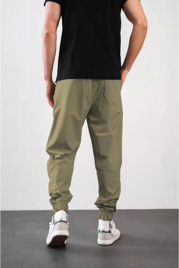 Erkek Relax Fit Kalıp Lastikli Paça Jogger Pantolon - 4