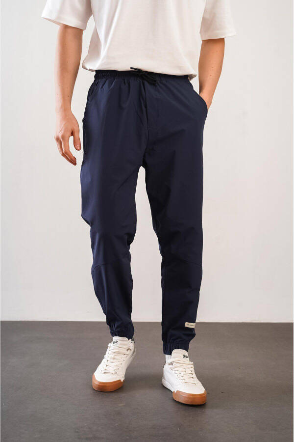 Erkek Relax Fit Kalıp Lastikli Paça Jogger Pantolon - 7