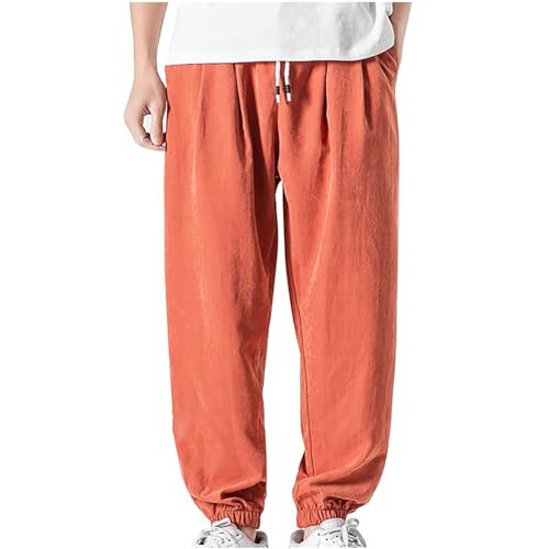 Erkek Şık Chino Dar Paça Jogger Pantolon, Sportif Antrenman Sıkıştırma Altı Pantolon, Günlük Kargo Pantolon, Bol Kesim - 1