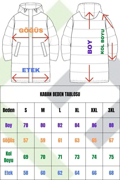 Erkek Siyah Içi Polarlı Su Ve Rüzgar Geçirmez Kapüşonlu Kışlık Mont & Kaban & Parka - 10