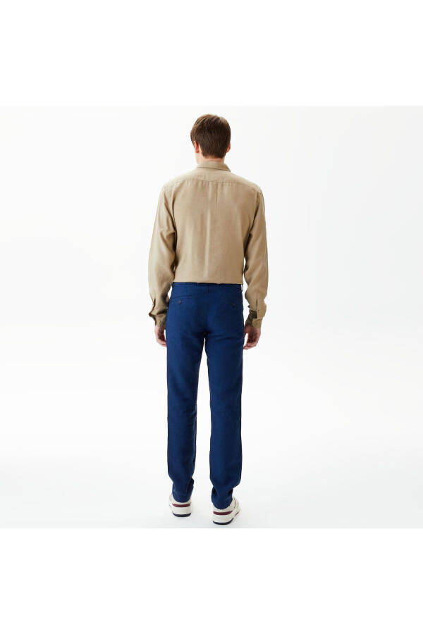 Erkek Slim Fit Chino Lacivert Pantolon - 13