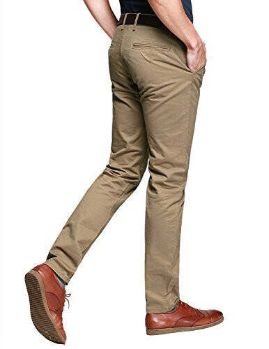 Erkek Slim Fit Dar Paça Düz Ön Cepli Rahat Pantolon - 2