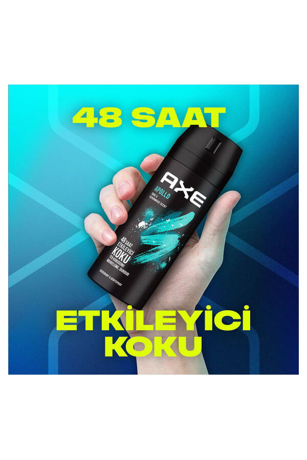 Erkek Sprey Deodorant Apollo 48 Saat Etkileyici Koku Vücut Spreyi 150 ml X3 Adet - 21