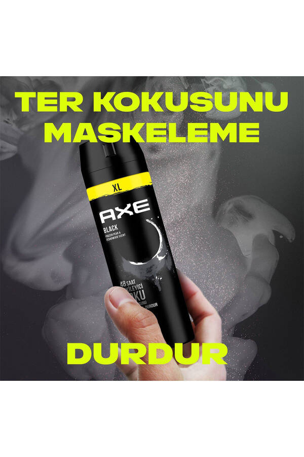 Erkek Sprey Deodorant Black Xl 48 Saat Etkileyici Koku 200 ml X3 Adet - 11