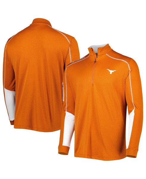 Erkek Texas Turuncu Texas Longhorns Shotgun 2.0 Omni-Wick Yarım Fermuarlı Ceket Texas Turuncu - 1