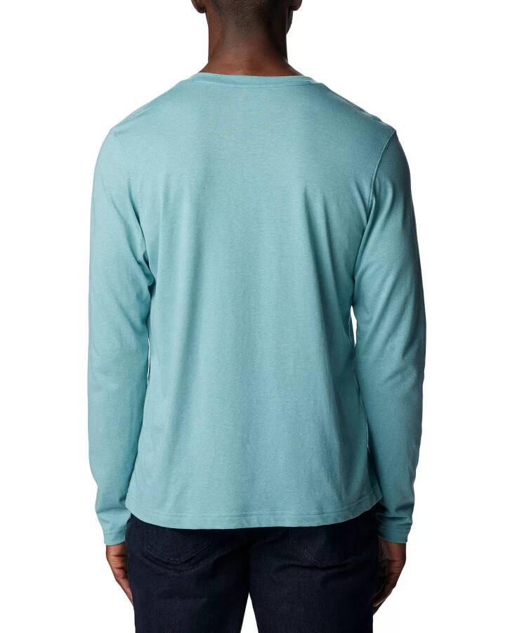 Erkek Thistletown Hills Logo Grafik Uzun Kollu Teknolojik Henley Shasta Heather - 2