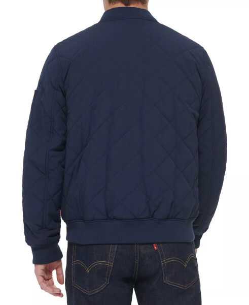 Erkek Yastıklı Moda Bomber Ceket Navy - 2