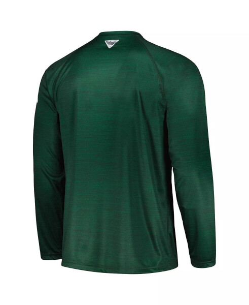 Erkek Yeşil Michigan State Spartans PFG Terminal Tackle Omni-Shade Raglan Uzun Kollu Tişört Yeşil - 3