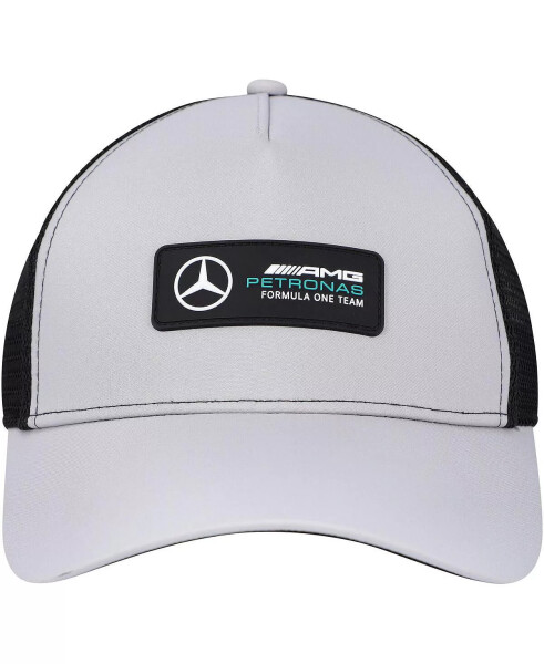 Erkekler Gümüş Mercedes-AMG Petronas F1 Takımı Kamyoncu Ayarlanabilir Şapka Gümüş - 3