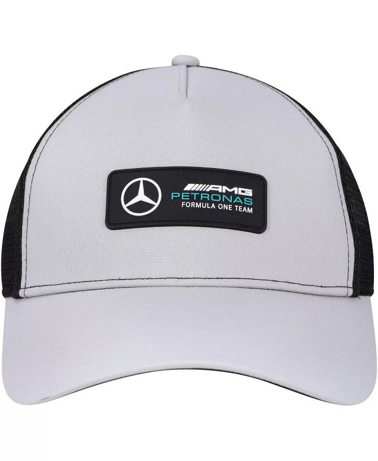 Erkekler Gümüş Mercedes-AMG Petronas F1 Takımı Kamyoncu Ayarlanabilir Şapka Gümüş - 3