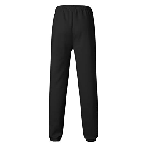 Erkekler İçin Bol Paça Sweatpant, Erkek Jogger Pantolon Casual Pamuklu Bol Fit Atletik Açık Hava Koşu Sweatpant Cepli - 5