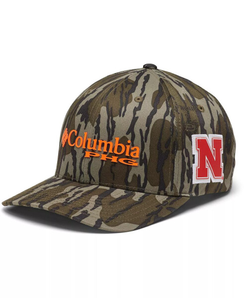 Erkekler İçin Mossy Oak Camo Nebraska Huskers Bottomland Flex Şapka Camo - 1