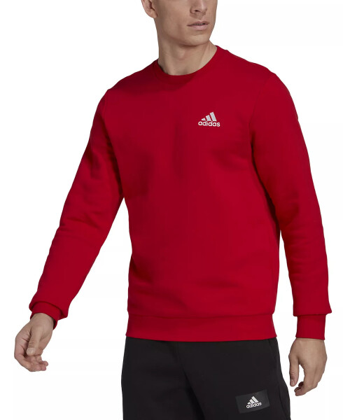 Erkekler İçin Rahat Essentials Klasik Kalıp Nakışlı Logo Polar Sweatshirt - Scarlet Kırmızı - 6