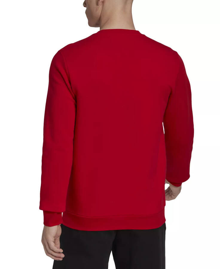 Erkekler İçin Rahat Essentials Klasik Kalıp Nakışlı Logo Polar Sweatshirt - Scarlet Kırmızı - 7