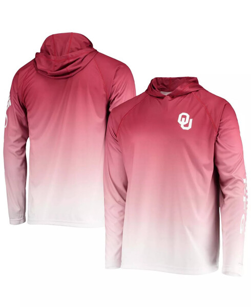 Erkekler Kızıl Oklahoma Sooners Terminal Tackle Omni-Shade UPF 50 Uzun Kollu Kapşonlu Tişört Kızıl - 2