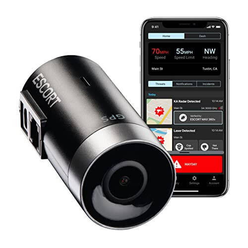 Escort M2 Smart Dash Cam – 1080P Full HD Video Dash Cam, Hodisalar haqida hisobotlar, To'xtash rejimi, Drive Smarter ilovasi, Wi-Fi va GPS, 16GB Micro SD karta, MAX 360c, MAX 360 bilan mos keladi - 1