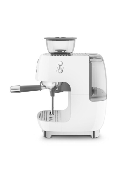 Espresso coffee machine with white grinder - 5