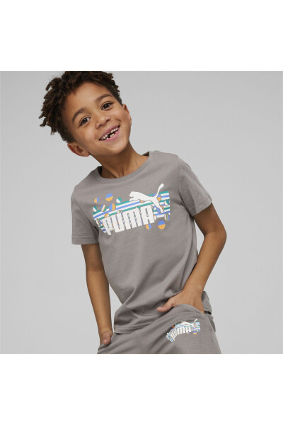 Ess Summer Camp Kids Grey T-shirt - 1