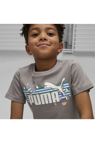 Ess Summer Camp Kids Grey T-shirt - 6