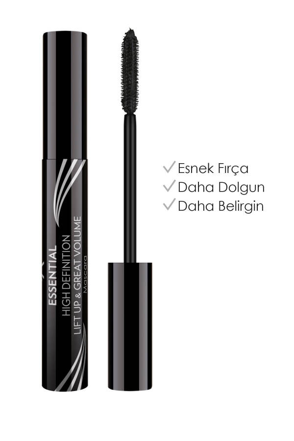 Essential High Definition & Lift Up & Great Volume Mascara Black - Volumizing Mascara - 8691190070601 - 7