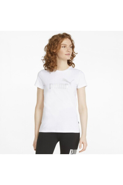 Essentials Metallic Women's T-Shirt White 84830302 - 3