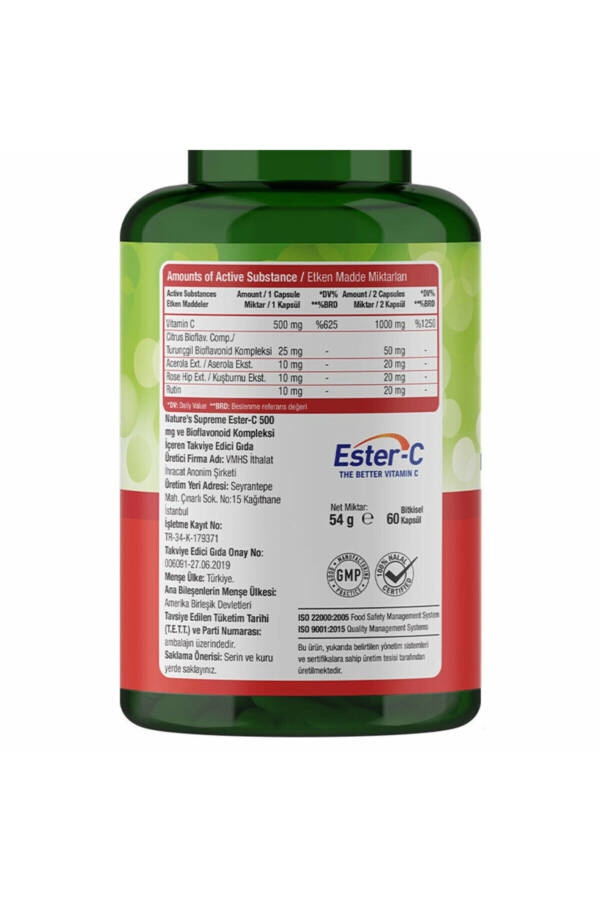 Ester-C 500 Mg C Vitamini 60 Kapsül - 3