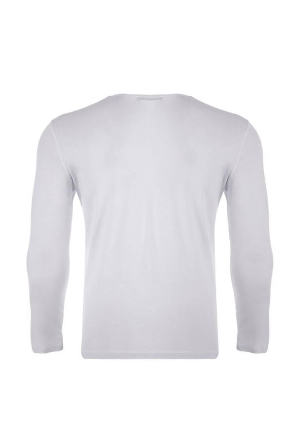 Büyük Beden Klasik Kalıp Erkek V Yaka Basic Sweatshirt - 2