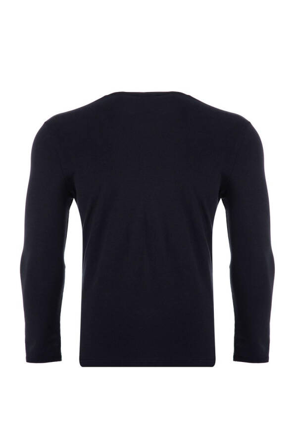 Büyük Beden Klasik Kalıp Erkek V Yaka Basic Sweatshirt - 2