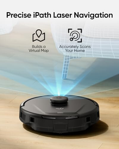 eufy L50 Robot Vacuum with 4,000 Pa Powerful Suction, Precise iPath Laser Navigation, Customizable Al Mapping, Climb Up to 20 mm, Ideal for Hard Floor, Tile, and Carpet - 3