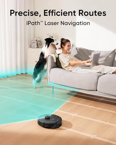 eufy L60 Robot Vacuum with Self Empty Station, Hair Detangling Technology, Up to 60 Days Hands Free Cleaning, 5,000 Pa Suction, Remove Hair, Dust (Renewed) - 5