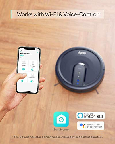 eufy RoboVac 25C Robot Vacuum With Wi-Fi, 1500Pa Suction, Voice Control, Ultra-Thin 2.85