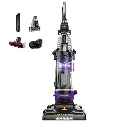 Eureka Pet Home, Bagless Cleaner Swivel Steering Powerful Lightweight Upright Vacuum Carpet and Floor, PowerSpeed NEU202 with Automatic Cord Rewind, Purple - 1