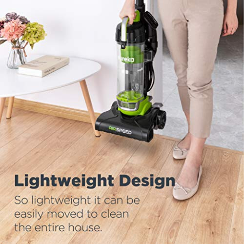 Eureka Powerful Bagless Upright Carpet and Floor Airspeed Ultra-Lightweight Vacuum Cleaner, w/Replacement Filter, Green - 2