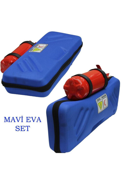 Eva Trafik Seti Çantası Tüvtürk Onaylı 4 Yıl Etiketli 1 kg Tüplü MAVİ ÇANTA (ÇEKİÇ HEDİYE) - 1