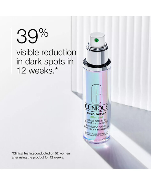 Even Better Clinical™ Radikal Qorongʻi Dogʻlarni Toʻgʻrilovchi + Toʻxtatuvchi Serum, 1.7 oz. Rangsiz - 2