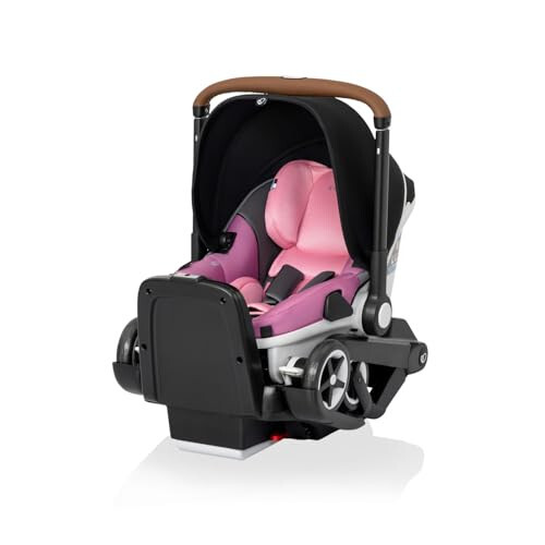 Evenflo Gold Shyft DualRide with Carryall Storage Infant Car Seat and Stroller Combo (Opal Pink) - 1