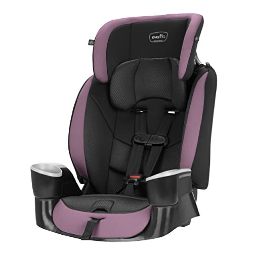 Evenflo Maestro Sport Convertible Booster Car Seat, Forward Facing, High Back, 5-Point Harness, For Kids 2 to 8 Years Old, Whitney Pink - 15